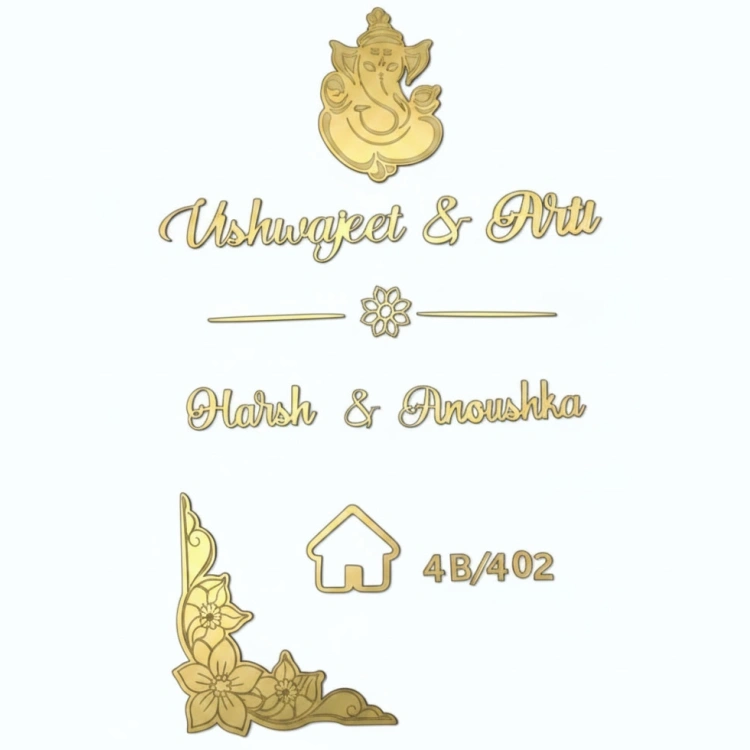 Name Cutouts for Name Plate